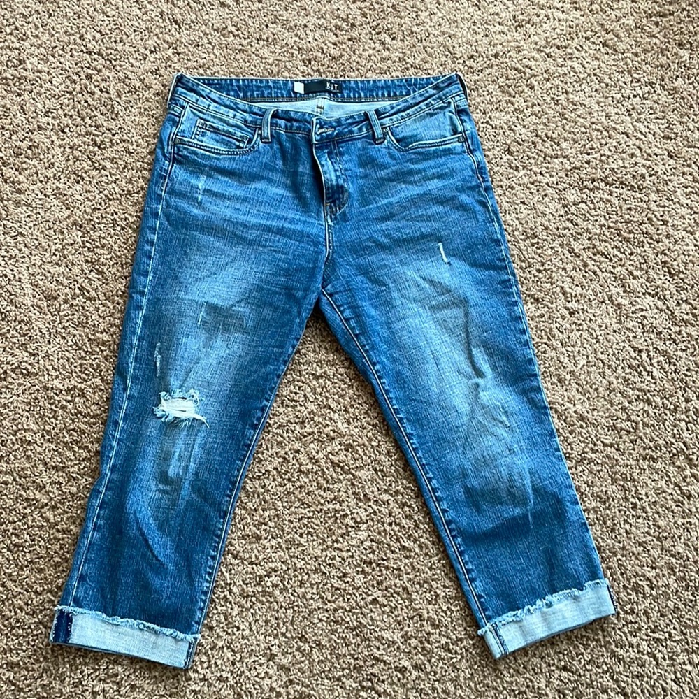 Kut from the Kloth Amy cropped Straight Jean size 14